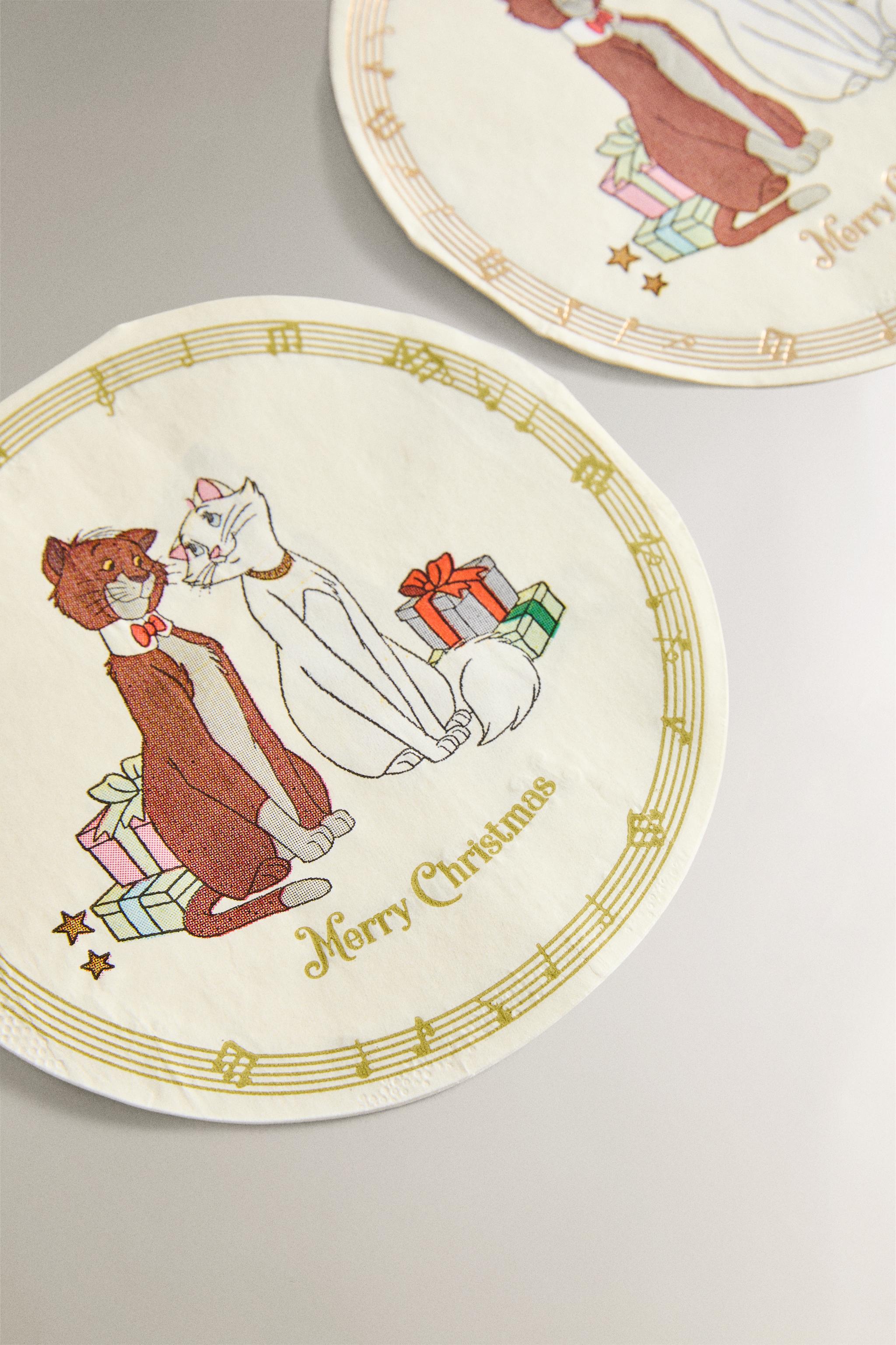 SET OF CHILDREN'S CHRISTMAS PAPER NAPKINS THE ARISTOCATS ©DISNEY  (SET OF 20)